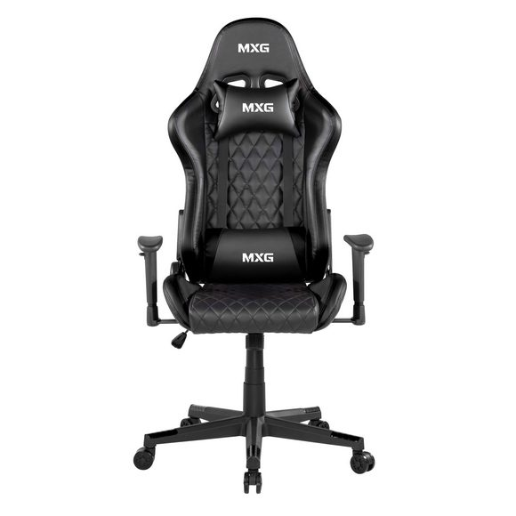  MXG GCH-01 Large Diamond Quilted PU with Headrest and Lumbar Support Gaming Chair Red/Black