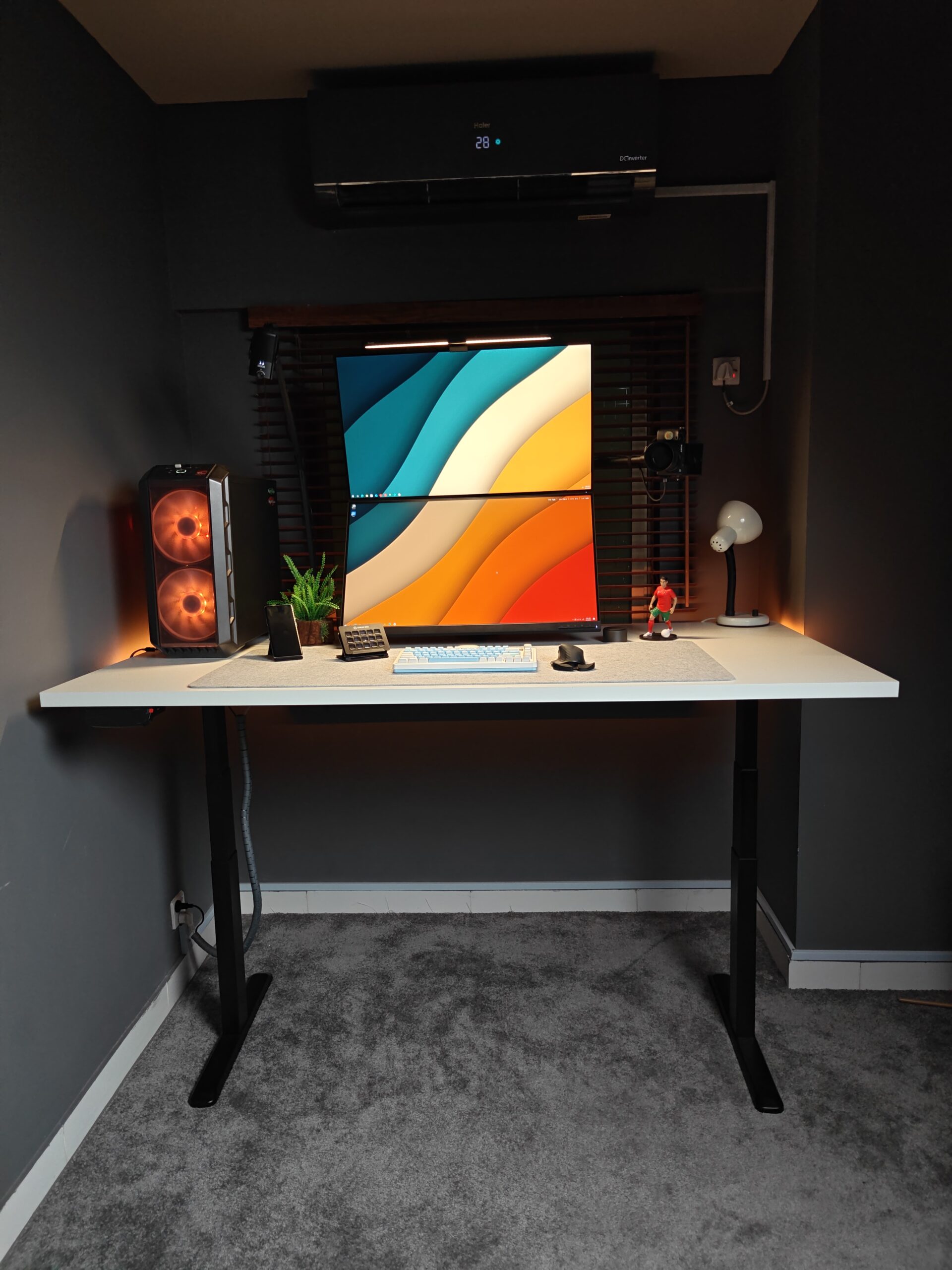 MXG SMD-02-AI Dual Motor SIT Stand Smart Desk With APP Control 3 Stage Standard