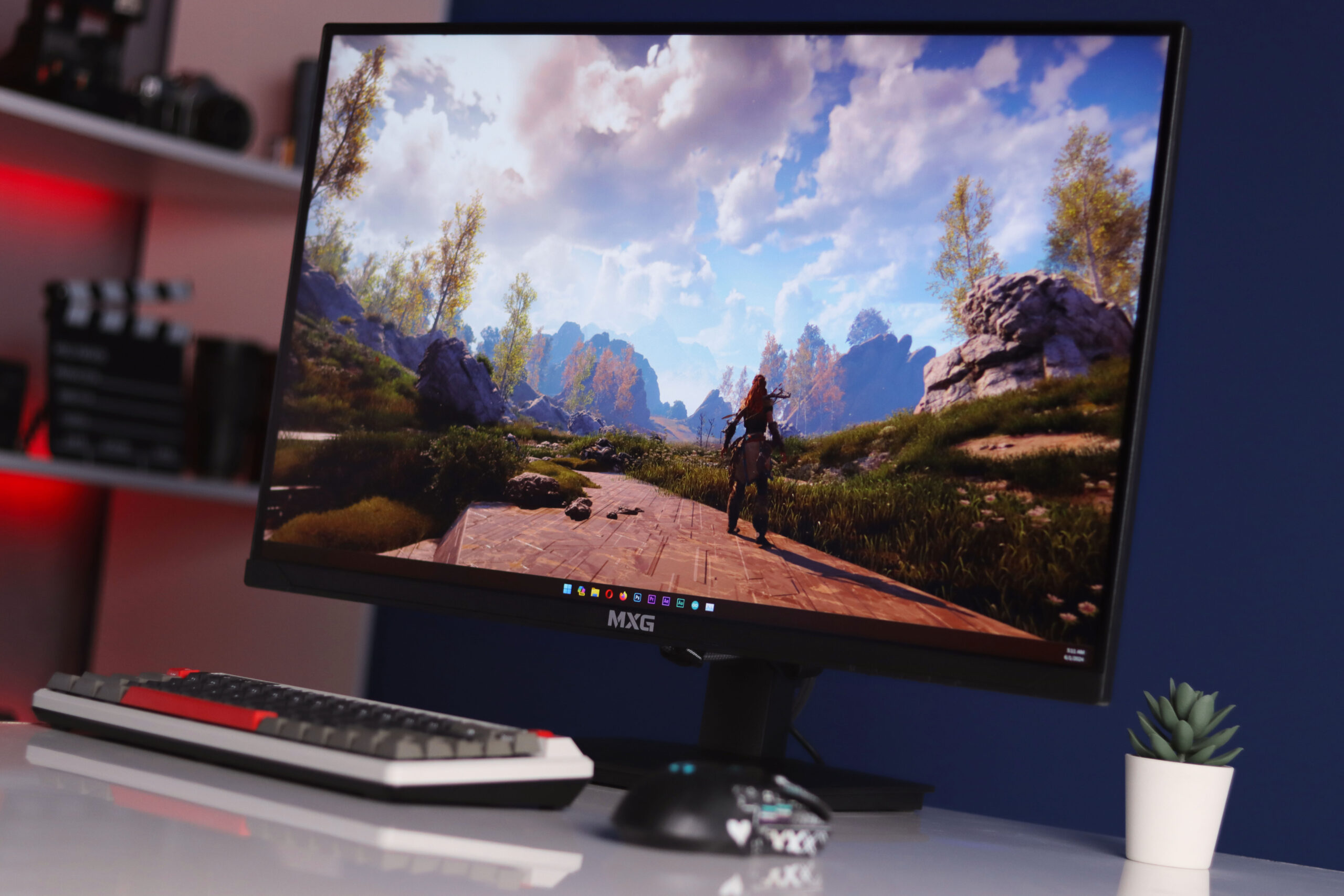 MXG G27IQ-18 | 27″ QHD IPS Gaming Monitor – 180Hz, HDR, FreeSync/Adaptive Sync, DCI-P3 90%, With Height Adjustable stand