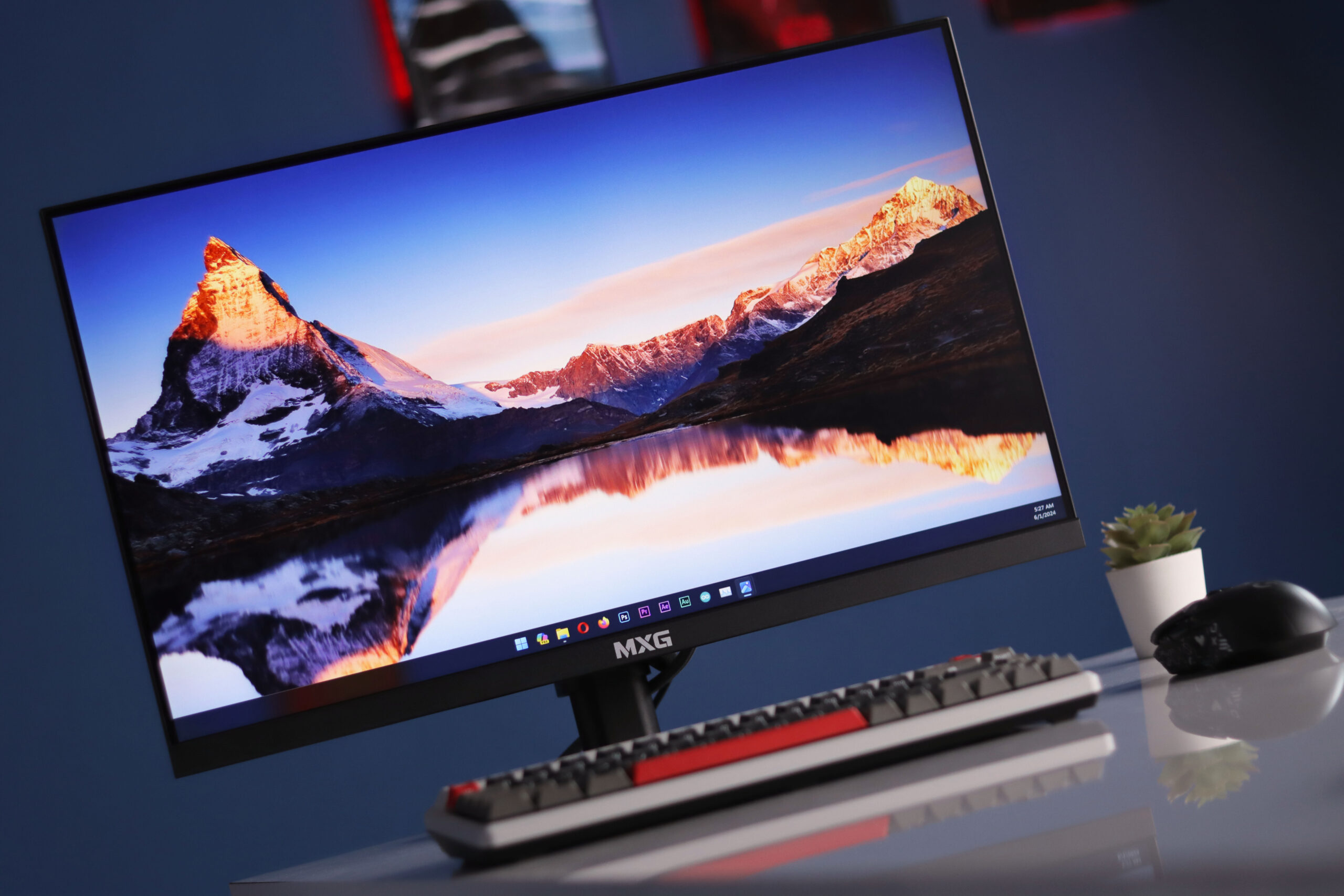 MXG G24IF-20 – 23.8″ IPS 200Hz 1ms Gaming Monitor with Adaptive Sync, HDR with Height Adjustable stand