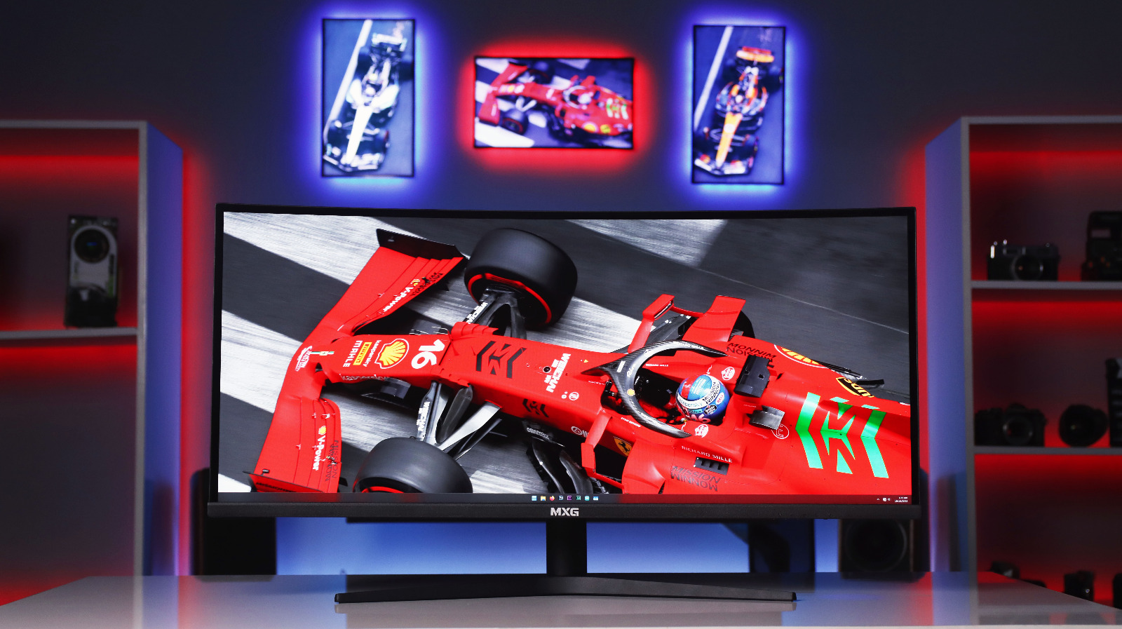 MXG G34WIC-65 | 34″ Curved Nano IPS Ultrawide 165Hz Display – 10-Bit Color, 99% DCI-P3